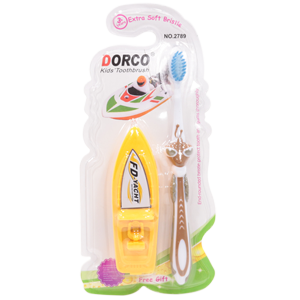 Зубная щетка Dorco №2789 детская с игрушкой Катер