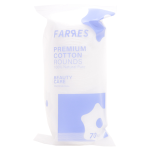 Ватные диски Farres №S002 Cotton Pads трехслойные прошитые (упаковка 70шт)